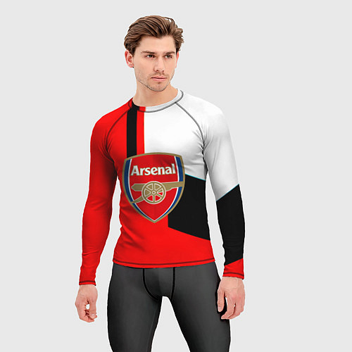 Мужской рашгард Арсенал геометрия спорт / 3D-принт – фото 3