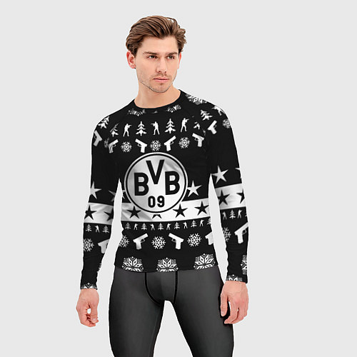 Мужской рашгард Borussia x counter strike / 3D-принт – фото 3