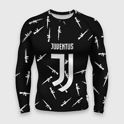 Рашгард мужской Ювентус армейский стиль, цвет: 3D-принт