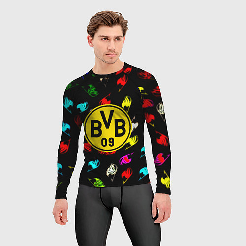 Мужской рашгард Borussia хвост феи неон / 3D-принт – фото 3