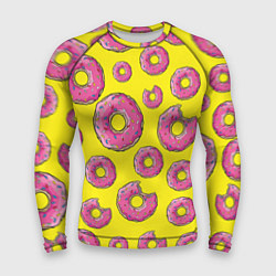Рашгард мужской Пончики Гомера, цвет: 3D-принт
