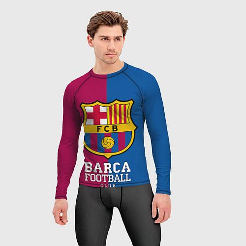 Мужской рашгард Barca Football / 3D-принт – фото 3