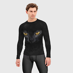 Рашгард мужской Черная кошка, цвет: 3D-принт — фото 2