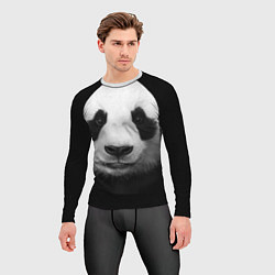 Рашгард мужской Взгляд панды, цвет: 3D-принт — фото 2