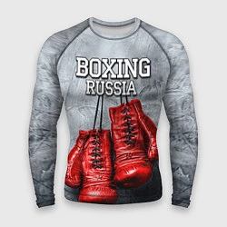 Рашгард мужской Boxing Russia, цвет: 3D-принт