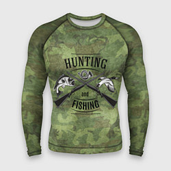 Рашгард мужской Hunting & Fishing, цвет: 3D-принт