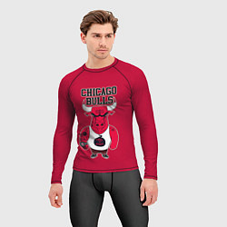 Рашгард мужской Chicago bulls, цвет: 3D-принт — фото 2
