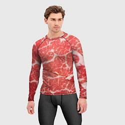 Рашгард мужской Кусок мяса, цвет: 3D-принт — фото 2