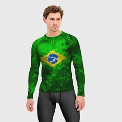 Рашгард мужской Бразилия, цвет: 3D-принт — фото 2