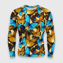 Рашгард мужской Бабочки, цвет: 3D-принт
