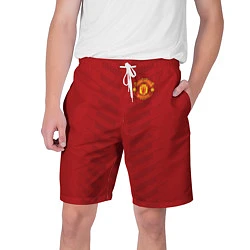 Шорты на шнурке мужские Manchester United: Red Lines, цвет: 3D-принт