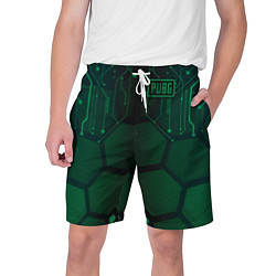 Шорты на шнурке мужские PUBG: Green Guard, цвет: 3D-принт