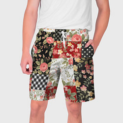 Мужские шорты Лоскутный орнамент - пэчворк