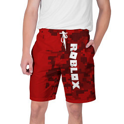Шорты на шнурке мужские ROBLOX: Red Camo, цвет: 3D-принт