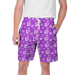 Мужские шорты Twitch: Violet Pattern