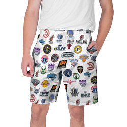 Шорты на шнурке мужские NBA Pattern, цвет: 3D-принт
