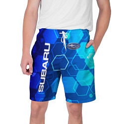 Шорты на шнурке мужские SUBARU, цвет: 3D-принт