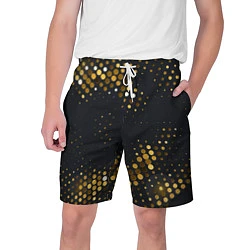 Шорты на шнурке мужские Black gold, цвет: 3D-принт