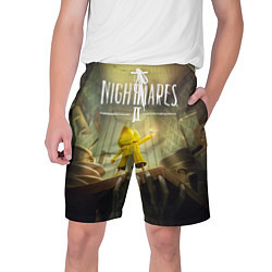 Шорты на шнурке мужские Little Nightmares 2, цвет: 3D-принт