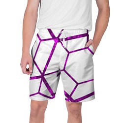 Шорты на шнурке мужские Hexagon, цвет: 3D-принт