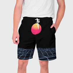 Шорты на шнурке мужские Цифровой восход, цвет: 3D-принт