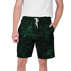 Мужские шорты Темно-зеленый мраморный узор