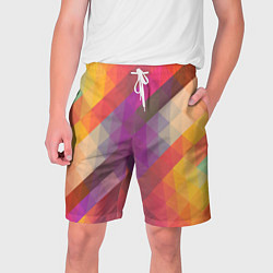 Шорты на шнурке мужские Vivid gradient, цвет: 3D-принт