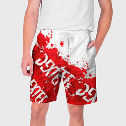 Шорты на шнурке мужские Декстер, пятна крови, цвет: 3D-принт