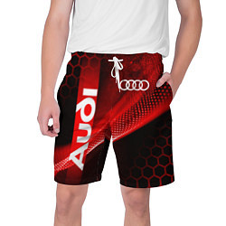 Мужские шорты AUDI АУДИ SPORT СПОРТ RED AND BLACK