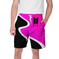 Шорты на шнурке мужские K-pop БТС Логотип, цвет: 3D-принт