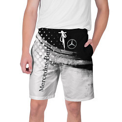 Шорты на шнурке мужские Mercedes-Benz спорт, цвет: 3D-принт