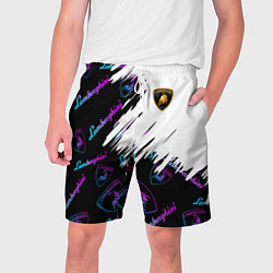 Мужские шорты Lamborghini pattern gradient