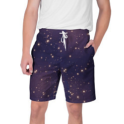 Шорты на шнурке мужские Звездное ночное небо Галактика Космос, цвет: 3D-принт