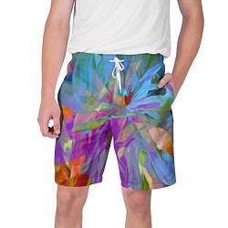 Шорты на шнурке мужские Abstract color pattern Summer 2022, цвет: 3D-принт
