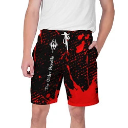 Шорты на шнурке мужские TESV: SKYRIM - Краска Вертикально, цвет: 3D-принт
