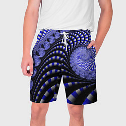 Мужские шорты Неоновая спираль Абстракция Neon Spiral Abstractio