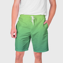 Шорты на шнурке мужские Shades of Green GRADIENT, цвет: 3D-принт