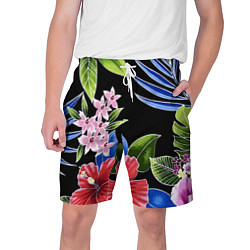 Шорты на шнурке мужские Floral vanguard composition Летняя ночь Fashion tr, цвет: 3D-принт