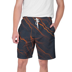 Шорты на шнурке мужские Оранжевая Молния, цвет: 3D-принт