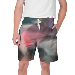 Шорты на шнурке мужские Современный разноцветный абстрактный узор, цвет: 3D-принт