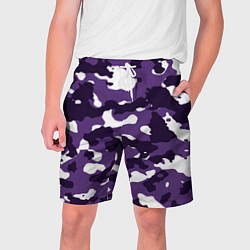 Шорты на шнурке мужские Amethyst Purple Аметист, цвет: 3D-принт
