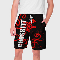 Шорты на шнурке мужские Кроссфит : дракон, цвет: 3D-принт