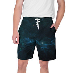 Шорты на шнурке мужские Космическая туча, цвет: 3D-принт