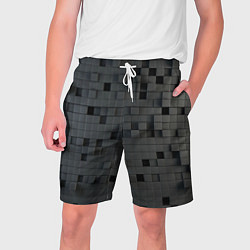 Мужские шорты Пиксельный объёмный паттерн