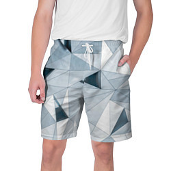 Шорты на шнурке мужские Множество треугольников - Абстрактная броня, цвет: 3D-принт