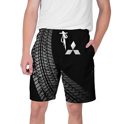 Шорты на шнурке мужские Mitsubishi tire tracks, цвет: 3D-принт