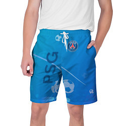Шорты на шнурке мужские Psg абстракция спорт, цвет: 3D-принт