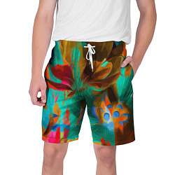 Мужские шорты Растительная абстрактная композиция