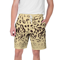 Шорты на шнурке мужские Пятнистые леопардовые узоры, цвет: 3D-принт