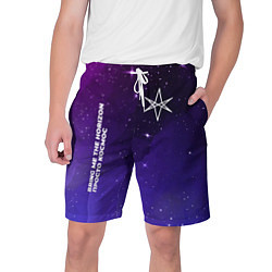 Шорты на шнурке мужские Bring Me the Horizon просто космос, цвет: 3D-принт